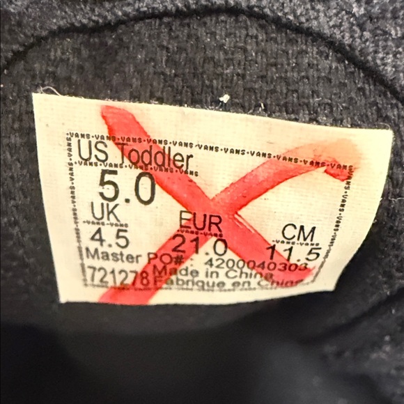 Vans kids shoes with Velcro closure - Picture 4 of 4